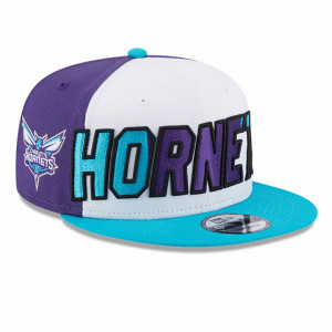 NEW ERA 9fifty cap charlotte hornets back half purple