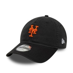 New Era, sapca 9twenty washed scrip NY Mets, Negru prafuit