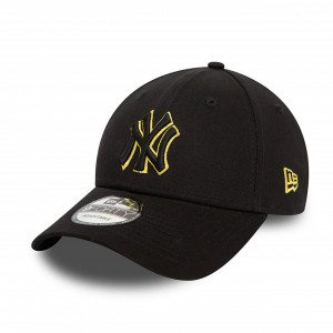 New Era, Sapca ajustabila baseball metallic outline New York Yankees