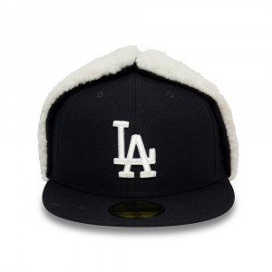 New Era, sapca albastra 59fifty earlap los angeles dodgers 4