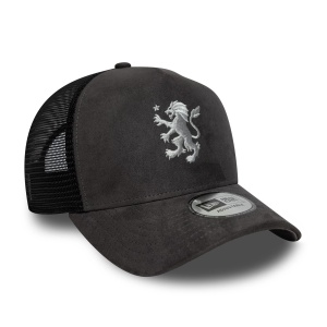 New Era, sapca trucker faux suede Aston Villa, Gri carbune - Img 3