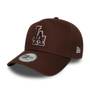 New Era, sapca trucker team outline LA Dodgers, Maro ocru