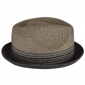 Palarie Bailey of Hollywood Hooper toyo Braid Trilby Gri 2