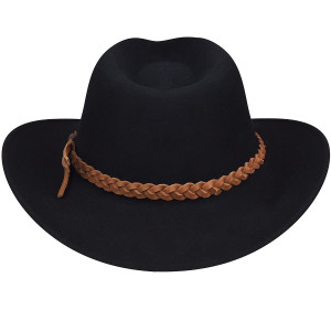 Palarie Bailey of Hollywood Wind River® Switchback Western Negru 4