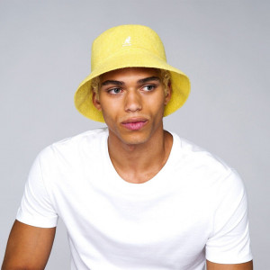 Palarie Kangol Bermuda Bucket Galben 2