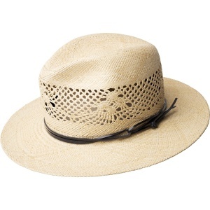 Palarie panama Bailey 1922 trappe fedora, Natural