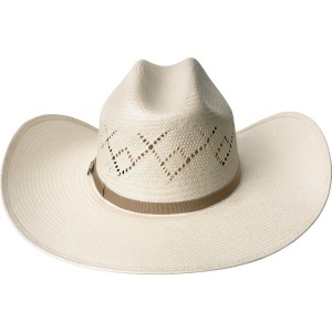 Bailey Western, palarie cowboy Koslo II 15X Rodeo, Alb optic
