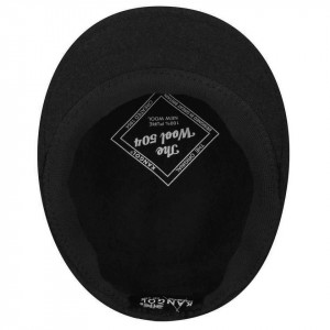 Basca Kangol Wool 504 Negru - Auriu 4