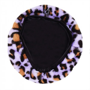 Bereta Kangol Faux Fur Lavender Leopard 5