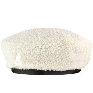 Bereta Kangol Nylon Plush Reversible Alb