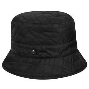 Betmar Quilted Rain Bucket Fischerhut - Schwarz