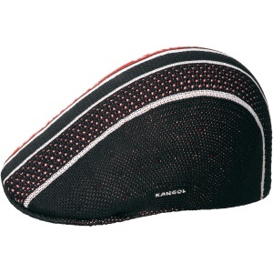 Kangol, Basca Tropic Game Stripe 507, Negru mat