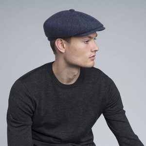Kangol, basca wool hawker albastru 5