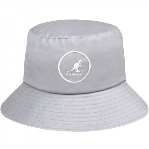 Palarie gri Kangol Cotton Bucket