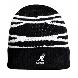 Kangol dorsal stripe Muetze, Schwarz