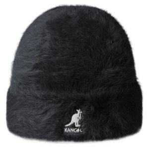 Kangol furgora cuff Muetze, Schwarz