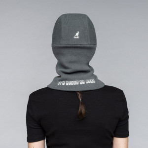 Caciula Kangol Okay Folding Balaclava Gri Inchis 4