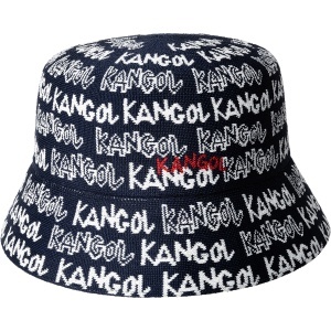 Kangol, palarie bucket Tropic Doodle, Albastru marin