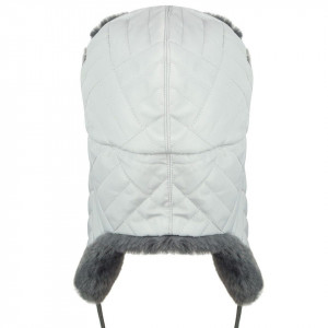 Caciula Kangol Quilted Trapper Gri 4