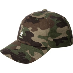 Kangol, sapca din bumbac Washed, Military Camuflaj