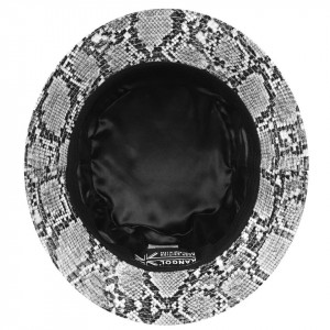 Palarie Kangol Snakeskin Bucket Negru 6