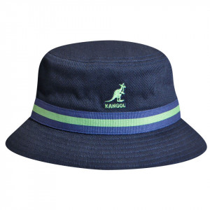Kangol stripe lahinch bucket fischerhut, Marine