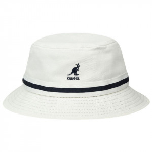 Palarie Kangol Stripe Lahinch Alb 2
