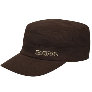 Kangol twill army cap, Braun