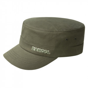 Kangol twill army cap, Oliv Grün