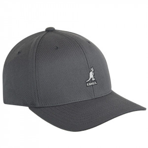 Sapca Kangol Wool Flexfit Baseball Gri Inchis 2