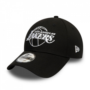 New Era, 9Forty Essential baseballsapka logóva Lakersl, Fehér, Fekete, 56-62 CM