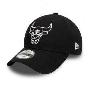 NEW ERA 9forty kappe chicago bulls outline essential, Schwarz