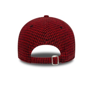 New Era, sapca 9forty houndstooth AC Milan, Negru/Rosu 4
