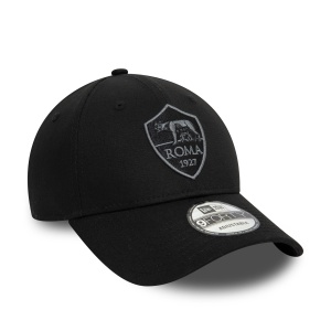 New Era, sapca 9forty tonal AS Roma, Negru mat - Img 3