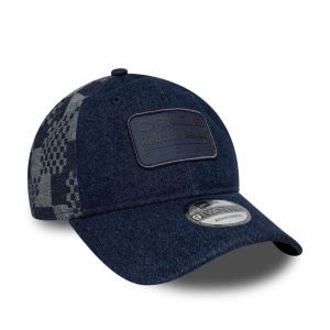 New Era, sapca 9twenty pattern denim Red Bull, Albastru 3