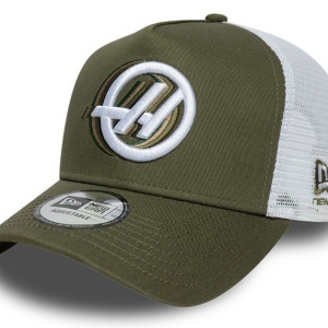 New Era, sapca trucker A-frame Seasonal Haas Formula1, Verde padure