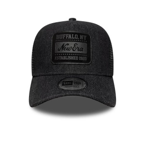 New Era, sapca trucker denim patch, Negru mat - Img 2