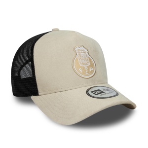 New Era, sapca trucker faux suede FC Porto, Bej nisip 3