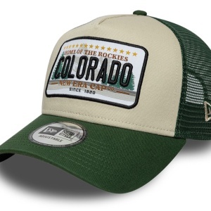 New Era, sapca trucker licence plate Colorado, Verde persan