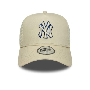 New Era, sapca trucker NY Yankees league, Bej lucios - Img 2