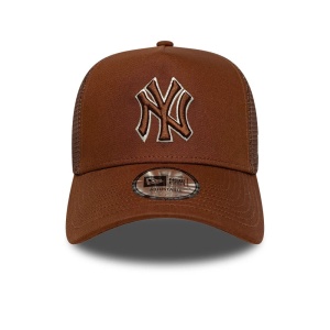 New Era, sapca trucker outline NY Yankees, Maro scortisoara - Img 2