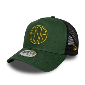 New Era, sapca trucker seasonal AS Roma, Verde englez