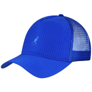 Sapca Kangol Seersucker Mesh Trucker Albastru