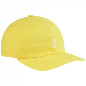 Sapca Kangol Washed Cotton Adjustable Baseball Galben 3