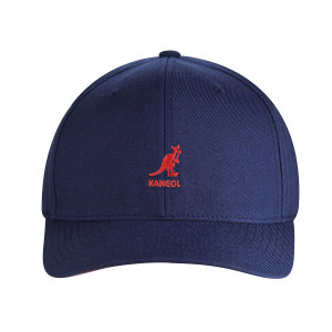 Sapca Kangol Wool Flexfit Baseball Paris Blue