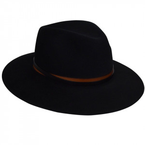 Palarie Bailey of Hollywood Stedman Elite Velour Fedora Negru 2