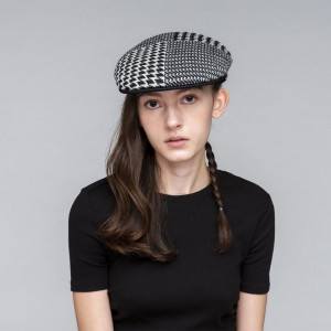 Basca Kangol Abstract Houndstooth 504 Negru 3