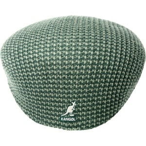 Kangol, basca grid knit 504, Verde 2