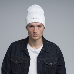 Caciula Kangol Color Text Alb 2