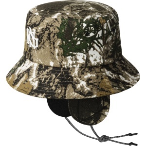 Kangol, palarie bucket forrest interlock earfap, Bej/Negru - Img 3